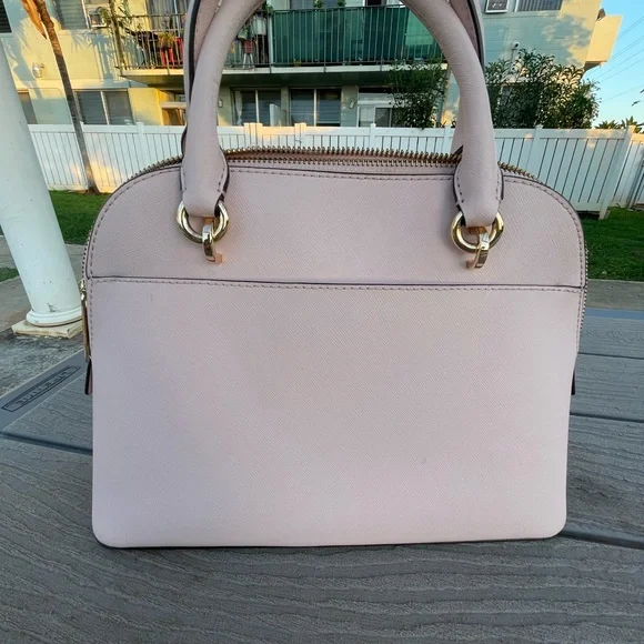 Michael Kors Blush Pink Satchel with Scarf Accent - Picture 2 of 5